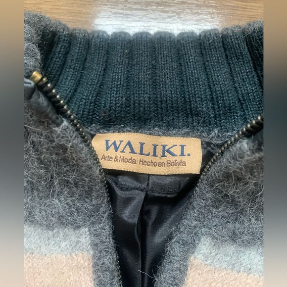 🦙Alpaca Wool🦙WALIKI Cardigan Full Zipper & Lined Gorgeous Colorway  Pockets too! - Picture 5 of 16